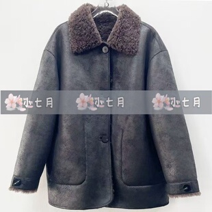 速发 id女装国内代购专柜正品57233002原2599【小七月】25冬 皮衣