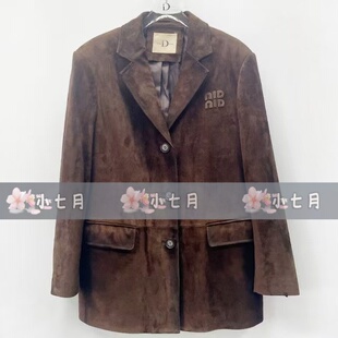 速发 id女装国内代购专柜正品57233006原5699【小七月】25冬 皮衣