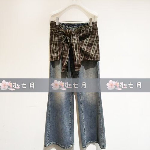 发ID女装国内代购专柜正品67223028原1299【小七月】2026冬牛仔裤