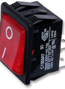 现货ARCOLECTRIC/C1353ATNAN 船型开关 DPST带指示灯红色原装正品