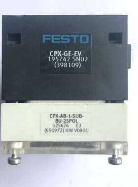 原装拆机 费斯托 DI8 CPX-AB-1-SUB-BU-25POL 525676 实拍 现货