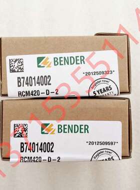 RCM420-D-2 RCM-420-D-2 1 BENDER本德尔剩余电流监视仪SUD142