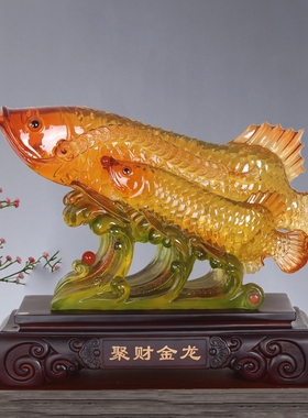 聚财送领导商务前台桌面摆件