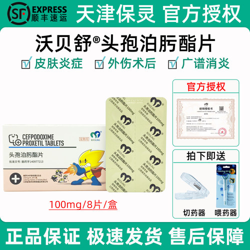 【官方正品】保灵狗狗泊肟酯头孢