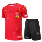 乒乓球服套装 男女运动服透气速干儿童乒乓球衣队服定制印字夏 短袖