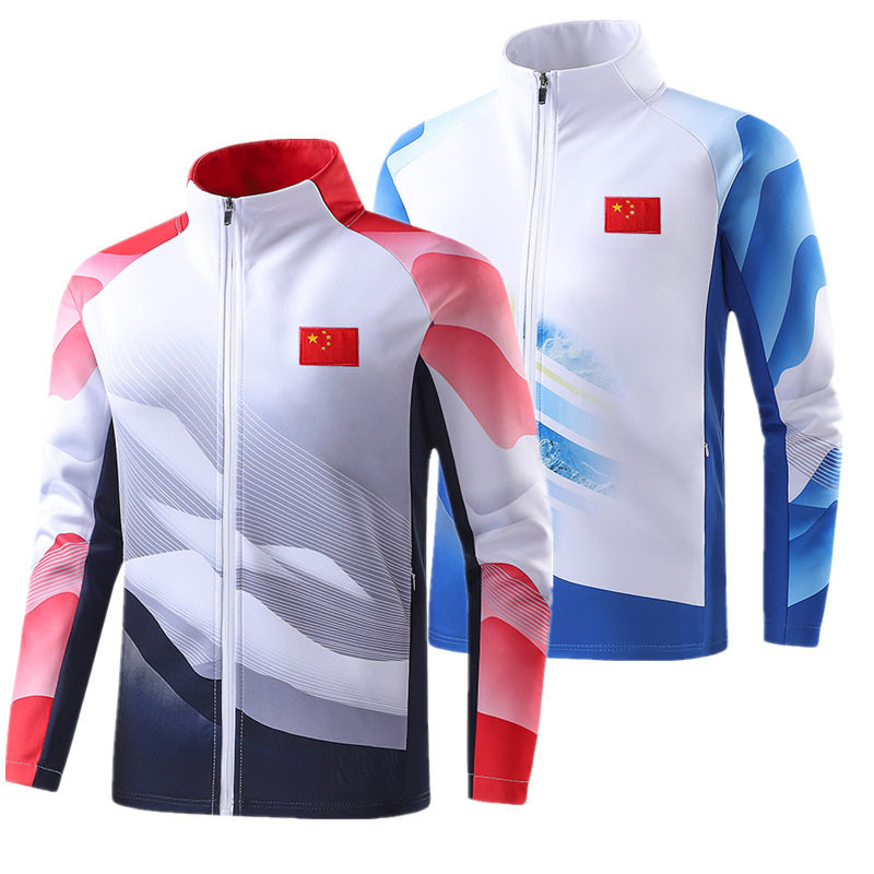 中国队乒乓球服运动服套装春秋男运动员体育队服训练服比赛领奖服