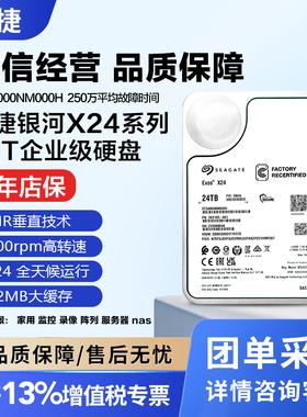 正品希捷银河系企业级ST24000NM000H 氦气盘24TB机械硬盘服务器