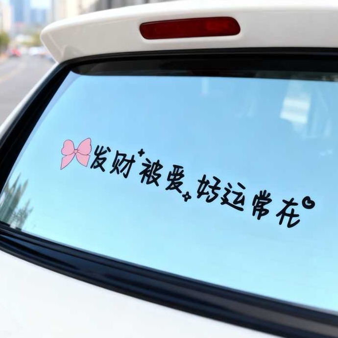 个性汽车贴纸网红文字后挡风玻璃贴天窗贴画镜子装饰墙贴一件
