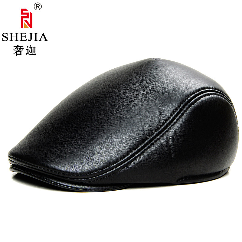 冬季加绒老年人保暖皮帽子鸭舌帽 中老年真皮羊皮前进护耳工人帽,服饰配件/皮带/帽子/围巾,帽子,淘宝优惠券,粉丝福利购,淘宝优惠卷