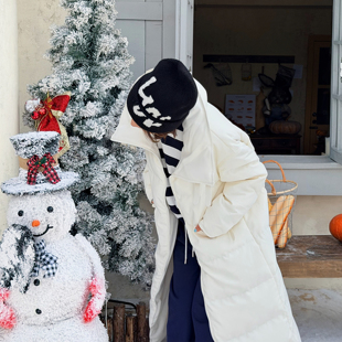 明星同款 新款 LEDIM 女保暖冬季 外套 WANG鹅绒羽绒服纯白长款