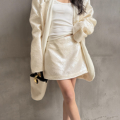 新款 LEDIM WANGA型亮片半身裙女高智通勤休闲中低腰短裙2026春季