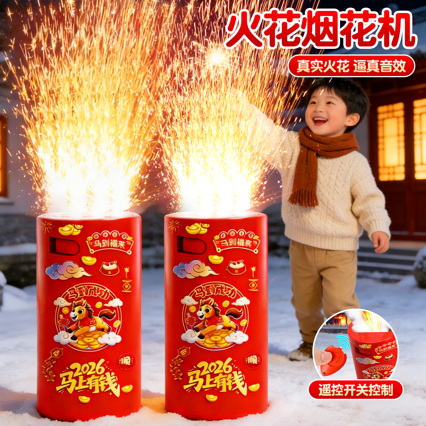 会喷火的烟火打火石电子鞭炮儿童可燃放礼安全炮遥控款过新年玩具,节庆用品/礼品,电子鞭炮,淘宝优惠券,粉丝福利购,淘宝优惠卷
