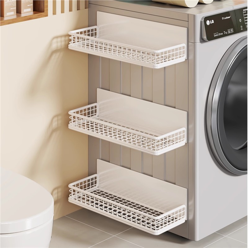 阳台洗衣机置物架磁吸免打