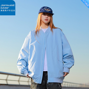 真维斯户外运动棒球服小众情侣夹克2025新款美式街头复古外套春
