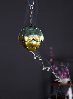 熏香吊挂家用倒流香炉镂空悬空香球檀香沉香盘香炉复古禅意香熏炉