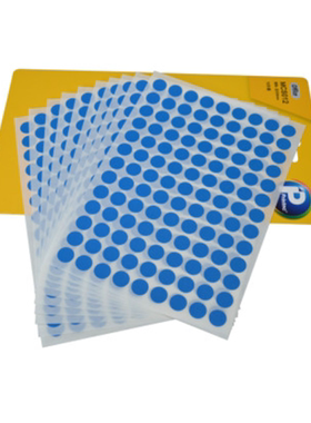 普林泰科(Printec) MCS012 贴.直径9mm.蓝色.圆型.5袋/包