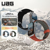 45mm SE2 UAG适用iWatch 44mm户外运动Ultra Ultra 通用49mm SE新款 2表带苹果手表带尼龙式