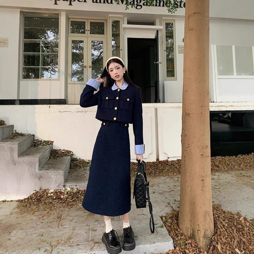 法式小香风时尚套装冬季女