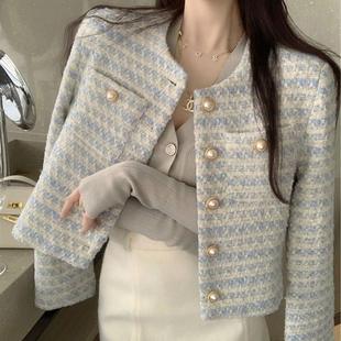 小众宽松短款 法式 奇迹暖暖 气质 珍珠扣小香风外套女春秋新款