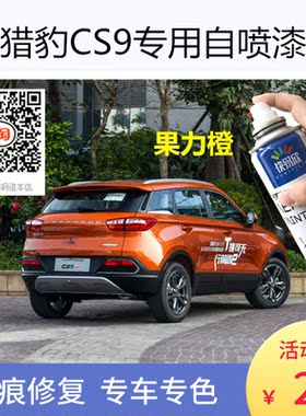 猎豹CS9拉菲红色车漆补漆荣耀金色自喷漆汽车刮痕修补划痕修复漆