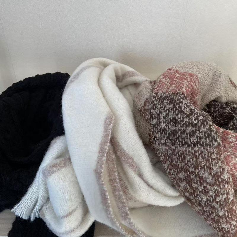 马海毛围巾 披肩   外贸尾单 百搭优雅