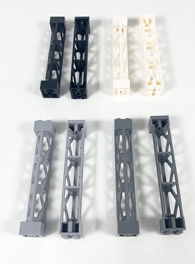 创意小颗粒积木双面底板建筑支架4孔柱子30517拼装玩具支撑柱模型