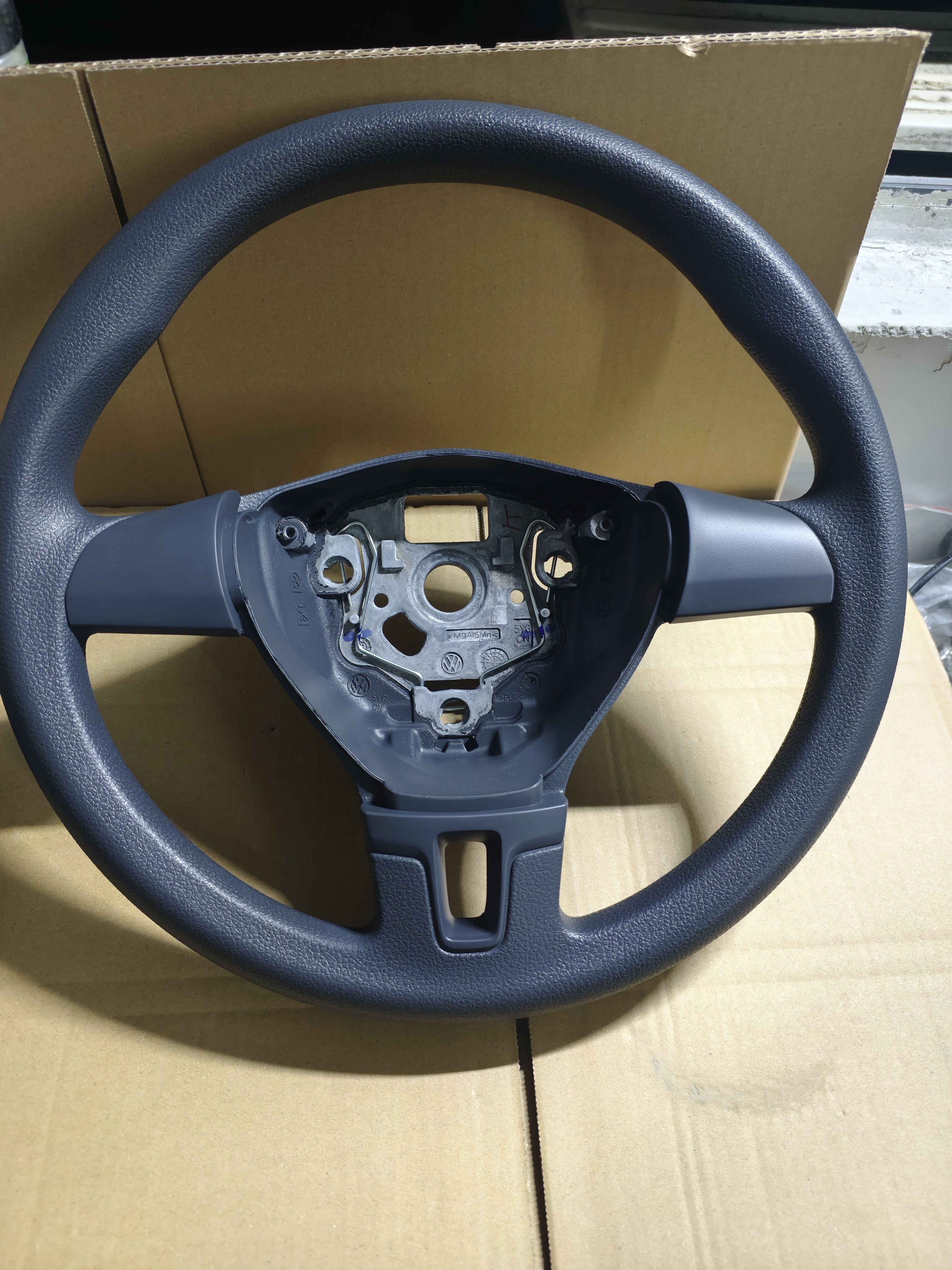 适用老款朗逸塑料方向盘低配方向盘不带按键11款大众朗逸方向盘