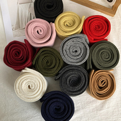 湿美2024新款时尚毛呢布料腰带