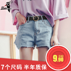 皮带女士简约百搭韩版休闲装饰bf风圆环扣复古针扣Ulzzang腰带女