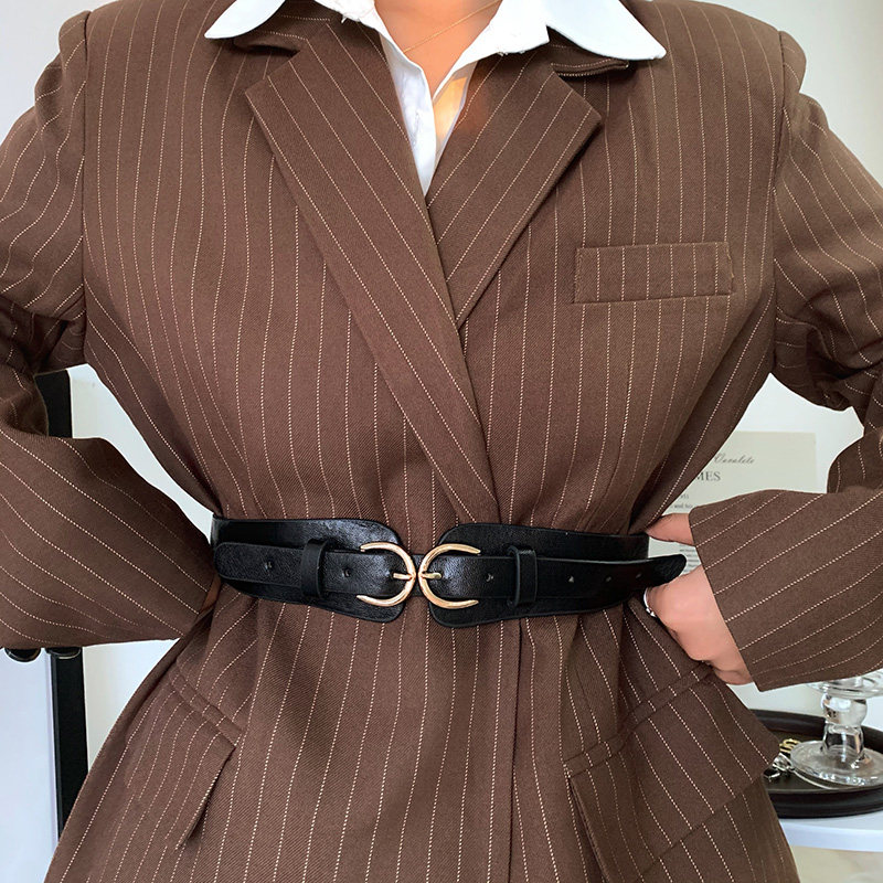 腰封女士装饰 西装黑色ins风皮带韩版简约时尚毛衣百搭羽绒服腰带
