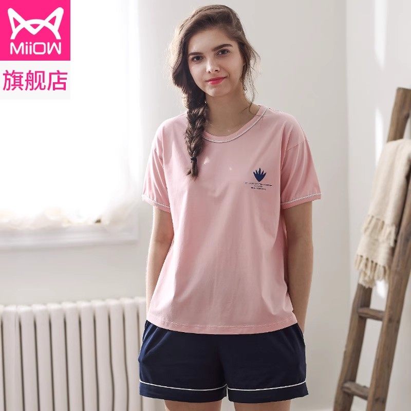 【折】猫人睡衣女士男士家居服套装2025款夏季薄款短袖短裤两件套,女士内衣/男士内衣/家居服,睡衣/家居服套装,淘宝优惠券,粉丝福利购,淘宝优惠卷