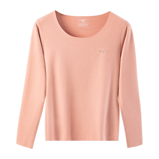 猫人保暖内衣上衣薄款无痕女士无痕秋衣秋裤冬季薄绒男款打底衫男