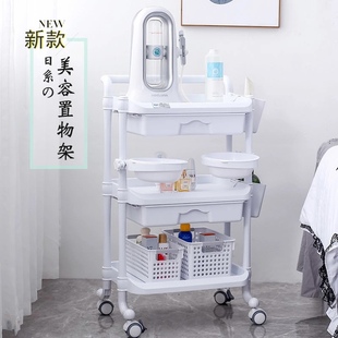 康而普日式美容美发美甲小推车美容院专用推车置物车可移动置物架