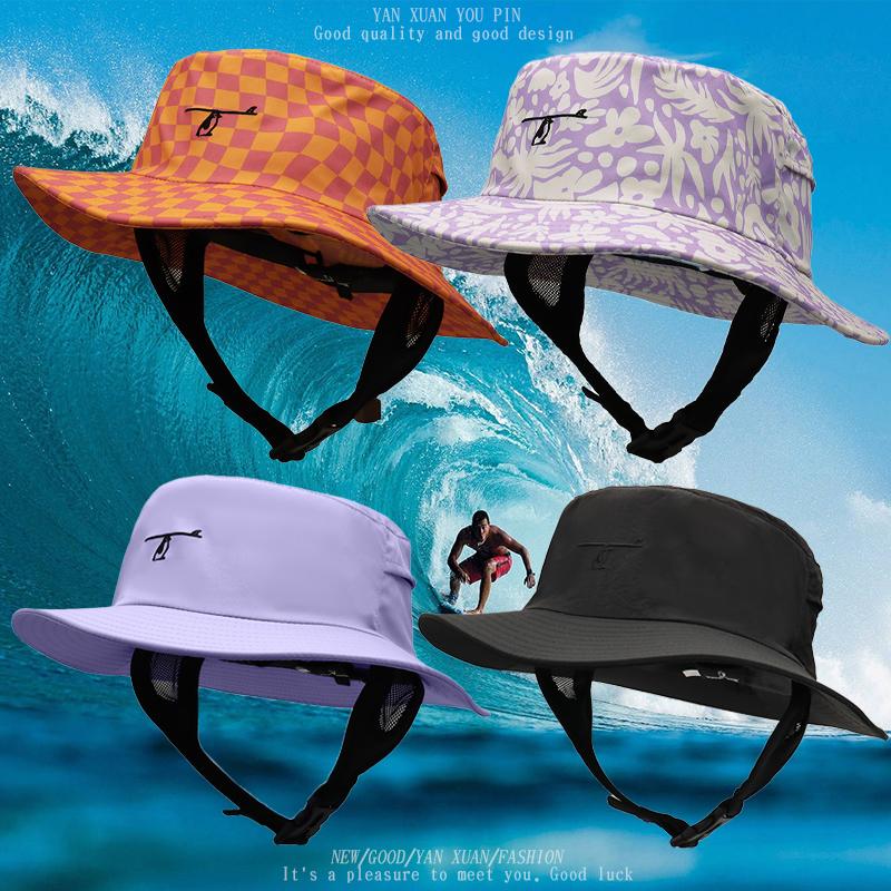 冲浪渔夫帽夏季防晒帽子男女士登山钓鱼帽户外遮脸防紫外线太阳帽