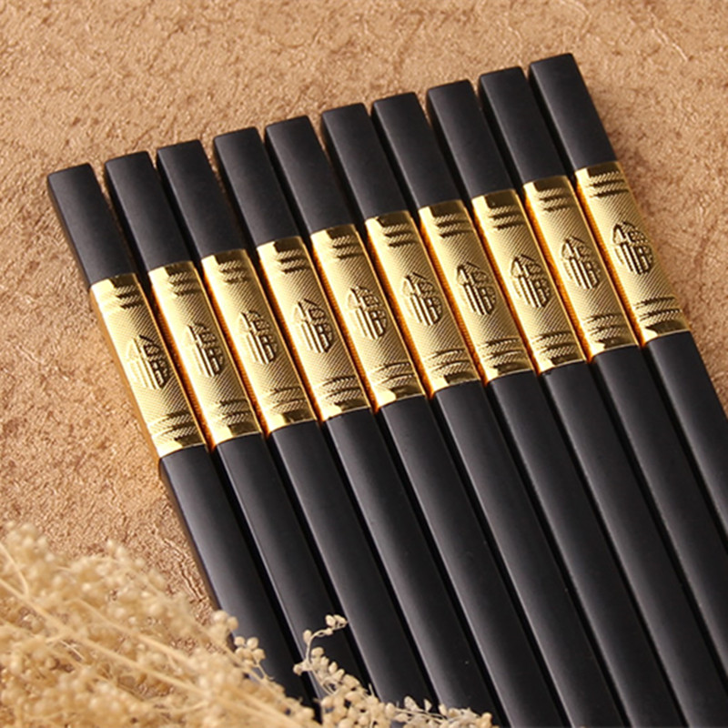 合金中国风防滑10双景德镇筷子