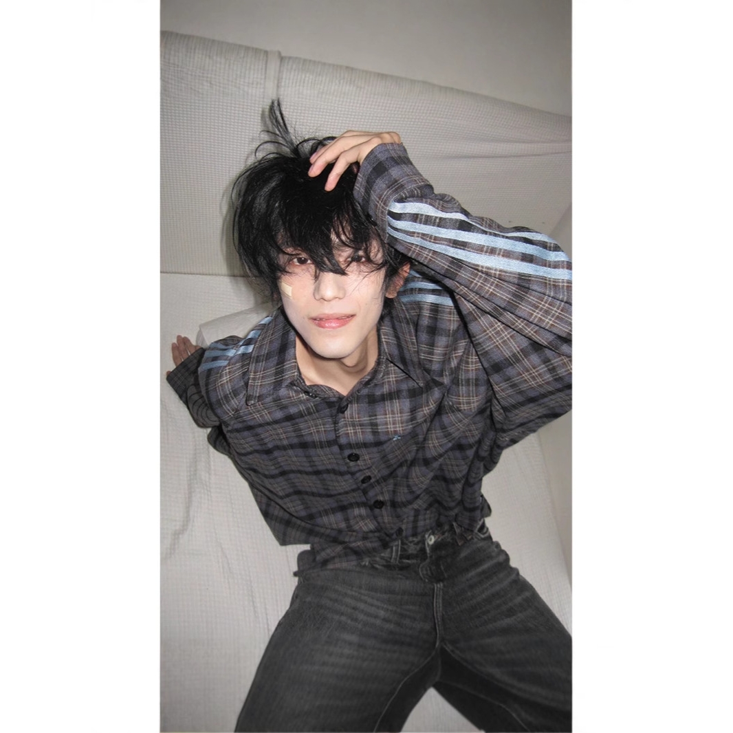 美式复古学院通勤格子衬衫男女设计感高级cleanfit外套潮牌夹克