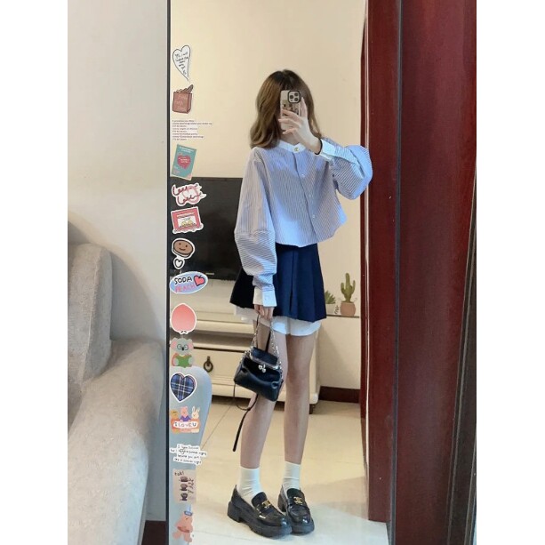 白色衬衫女2025年新款长袖防晒百搭法式宽松刺绣上衣外套气质薄款