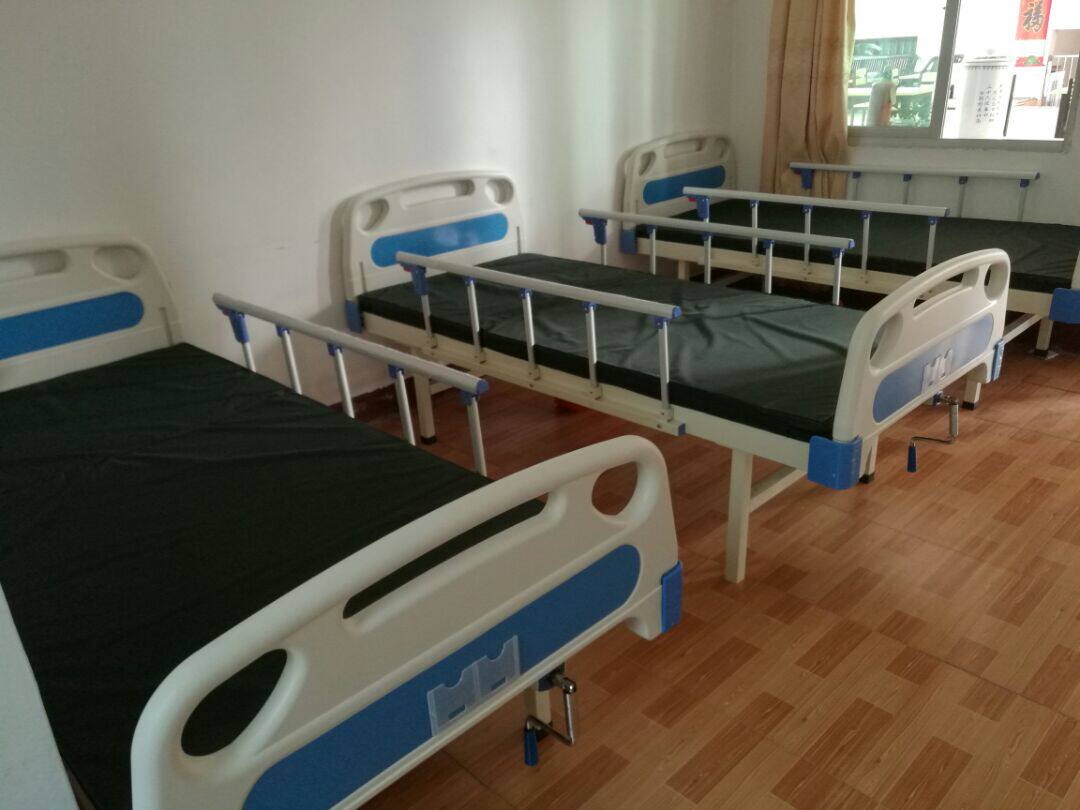 ABS医用单双摇病床平板门诊床护理床诊所床输液床平型床医院家用