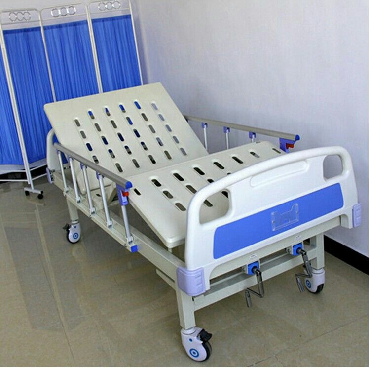 定制款ABS医院病床医疗床护理床家用病床冲压床面床单双摇床冲孔