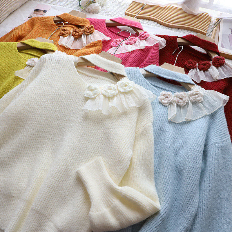 2026秋冬新款韩系超好看甜美减龄显瘦百搭套头毛衣女,女装/女士精品,毛衣,淘宝优惠券,粉丝福利购,淘宝优惠卷