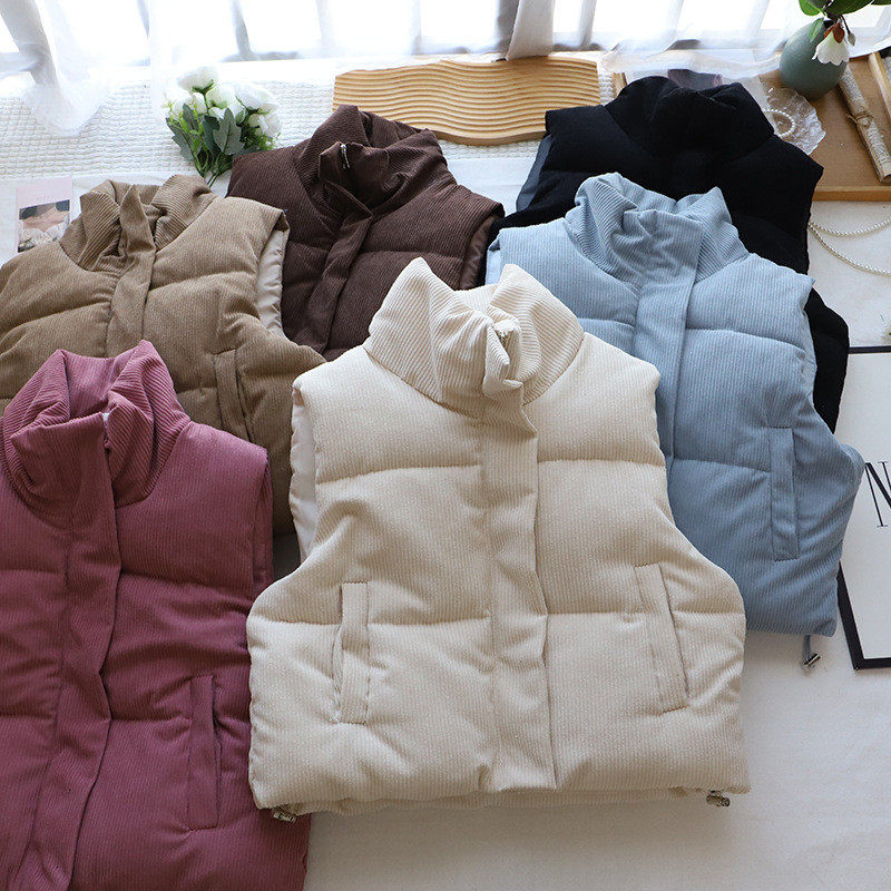 2026秋冬新款韩系显瘦休闲百搭短款棉服马甲背心外套女,女装/女士精品,棉衣/棉服,淘宝优惠券,粉丝福利购,淘宝优惠卷