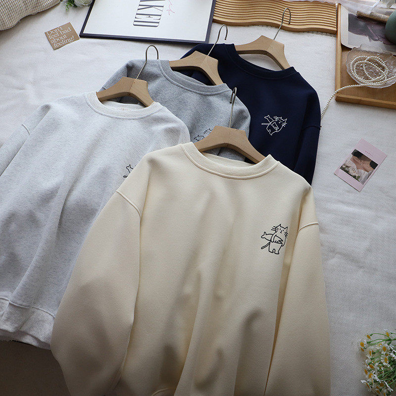 2026秋冬新款韩版字母卡通印花宽松显瘦休闲百搭卫衣女,女装/女士精品,卫衣/绒衫,淘宝优惠券,粉丝福利购,淘宝优惠卷