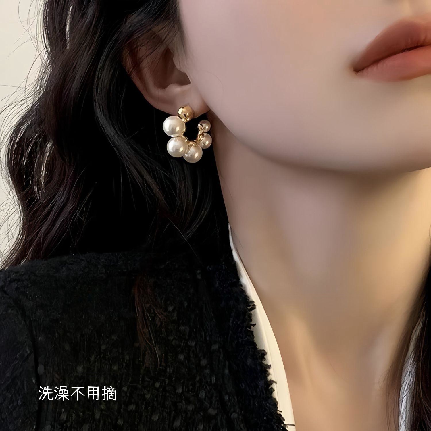 日韩钛钢女高级小众耳环闺蜜情侣