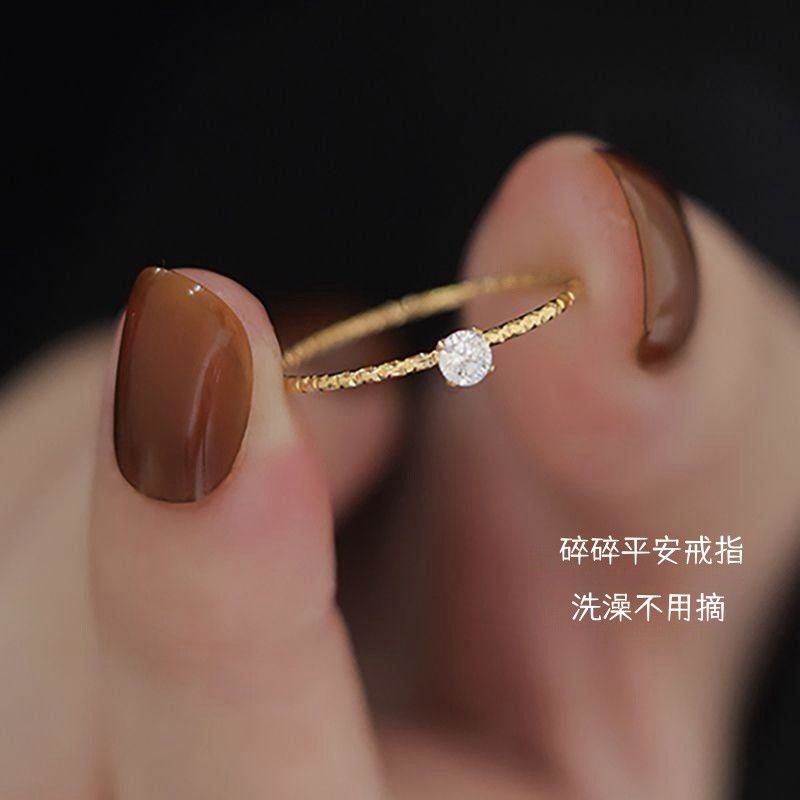 满天星情侣对戒钛钢保色不过敏