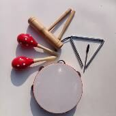 三角铃铁 鼓 沙锤 筒 高档小学音乐课打击响乐双器