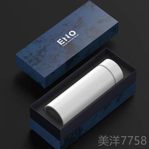 高档国ENO保温杯男士高档3英1能6不锈钢泡茶杯子刻智字商务便携水