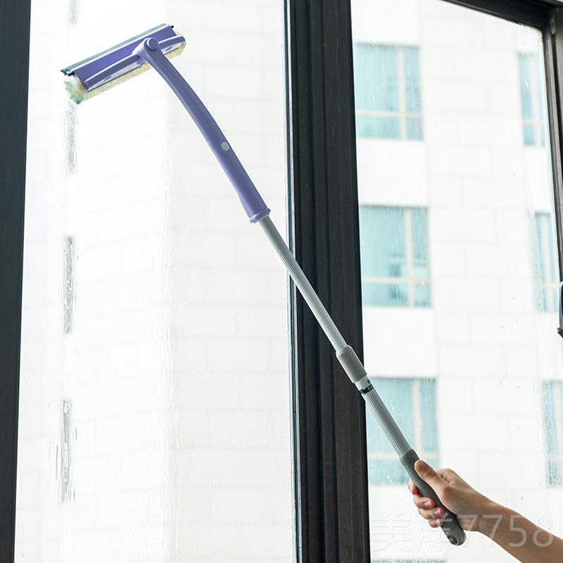高档日本口家用擦玻璃神器擦缩窗户进镜面擦刮水器楼伸杆清洁高刷