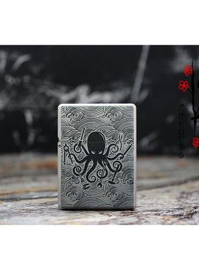 高档XGEC纯合金CNC钛加厚D外壳甲打火机 金属防水煤油机 含原装内