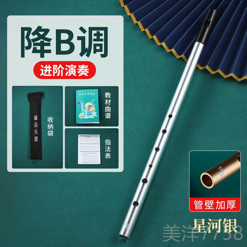 高档爱尔兰哨笛属D调C调降B调金笛笛口初竖笛学者入门专业款六孔