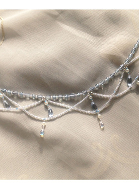 古风汉服璎珞中国风长琉璃水滴